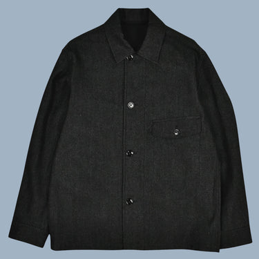 Lemaire One Pocket Overshirt - Grey Melan