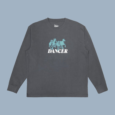 Dancer Step Aside Longsleeve - Charcoal