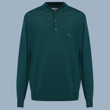 Etro Knitted Polo - Green