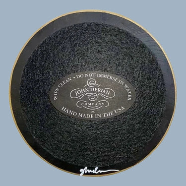 John Derian 5 1/4" Round Plate - Good Luck To You Black Cat