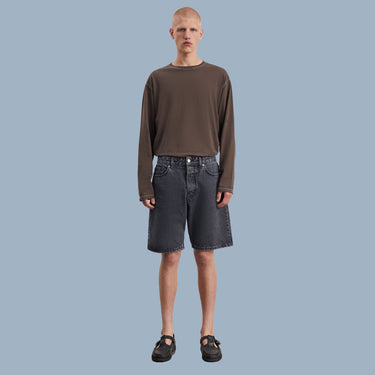 Another Aspect Denim Shorts - Faded Black