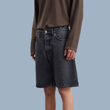Another Aspect Denim Shorts - Faded Black