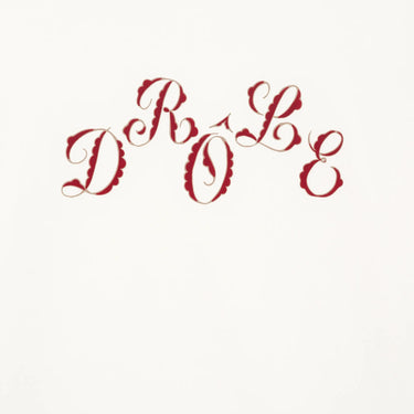 Drôle De Monsieur Velvet Tee - White