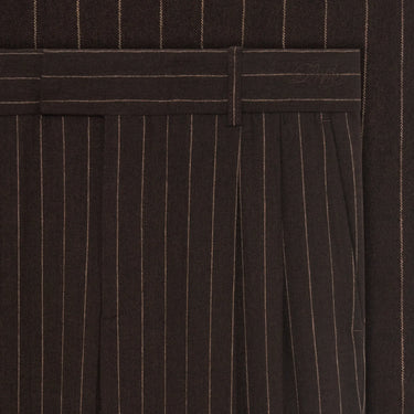 Drôle De Monsieur Baggy Suit Pants - Brown