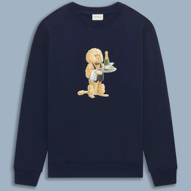 Drôle De Monsieur Poodle Sweatshirt - Navy