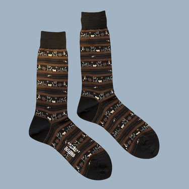 Antipast Parade on Safari Socks - Black