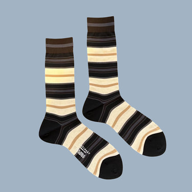 Antipast Random Line Socks - Black