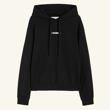 Jil Sander Logo Hoodie - Black