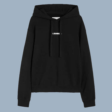Jil Sander Logo Hoodie - Black