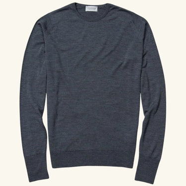 John Smedley Marcus LS Pullover - Charcoal