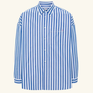 Marni Striped Poplin Shirt - Blue