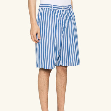 Marni Stripped Shorts - Blue/White