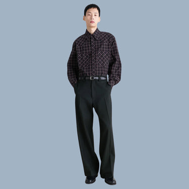 Lemaire Straigt Tailored Pants - Blue