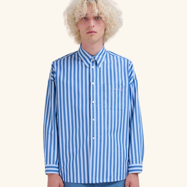 Marni Long Sleve Stripped Shirt - Blue/White