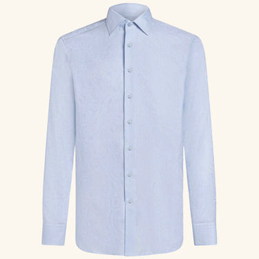 Etro Jacquard floral Shirt - Blue