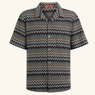 Missoni Bowling-cut Shirt Blue/Brown