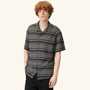 Missoni Bowling-cut Shirt Blue/Brown