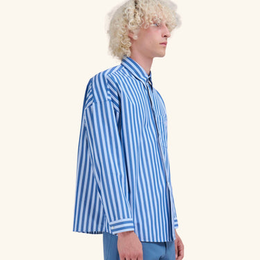 Marni Long Sleve Stripped Shirt - Blue/White