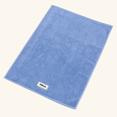 Tekla Bath Mat Solid - Clear Blue