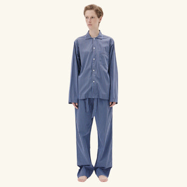 Tekla Cotton Poplin Pyjamas Shirt - Verneuil