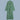 Tekla Classic Bathrobe - Striped - Teal Green