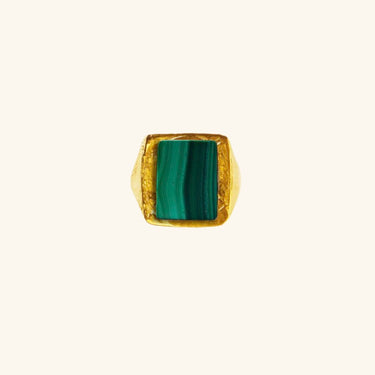 Elhanati Malachite Signature Ring