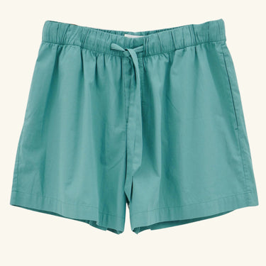 Tekla Cotton Poplin Shorts - Vintage Green