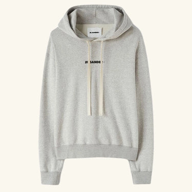 Jil Sander Logo Hoodie - Grey