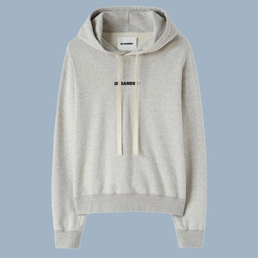 Jil Sander Logo Hoodie - Grey