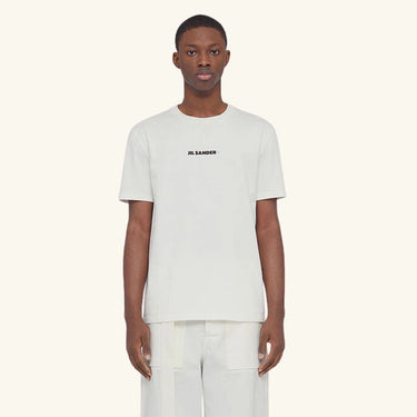 Jil Sander Short Sleeve Logo Tee - Porcelain