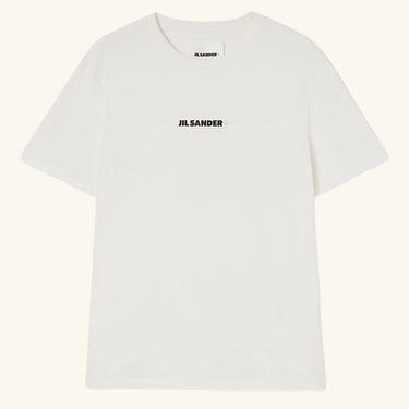 Jil Sander Short Sleeve Logo Tee - Porcelain