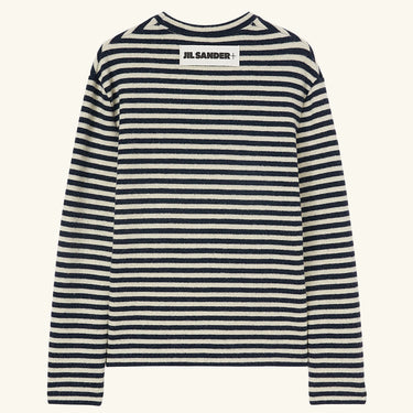 Jil Sander Striped Wool Jersey - Raven