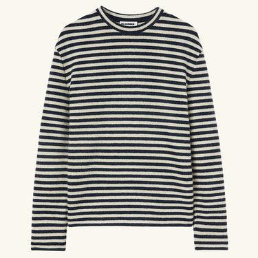 Jil Sander Striped Wool Jersey - Raven