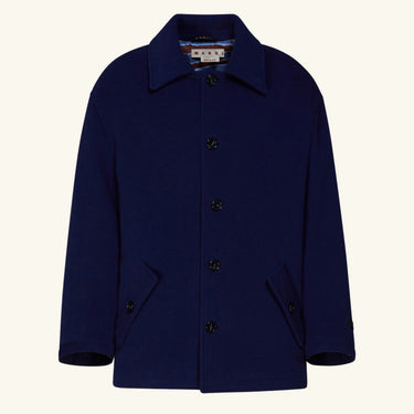 Marni Short Coat - Light Navy