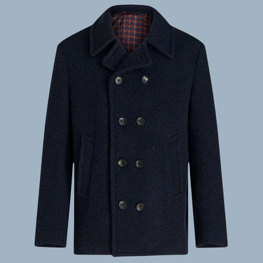 Etro Pea Coat - Navy