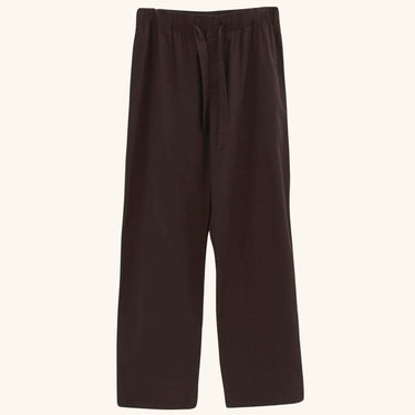 Tekla Cotton Poplin Pants - Brown