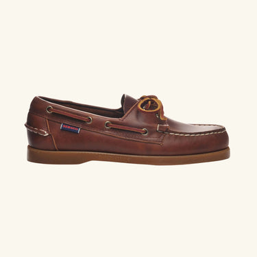 Sebago Docksides Portland Waxed Flats - Brown