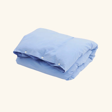 Tekla Percale Single Duvet Cover - Island Blue