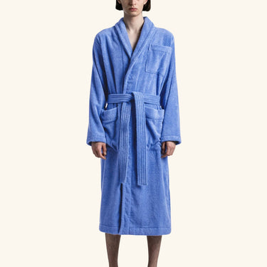 Tekla Classic Bathrobe - Clear Blue