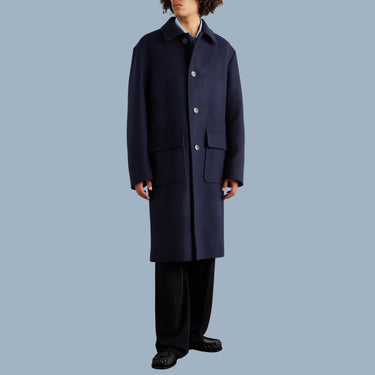 Dries Van Noten Randale Coat - Navy